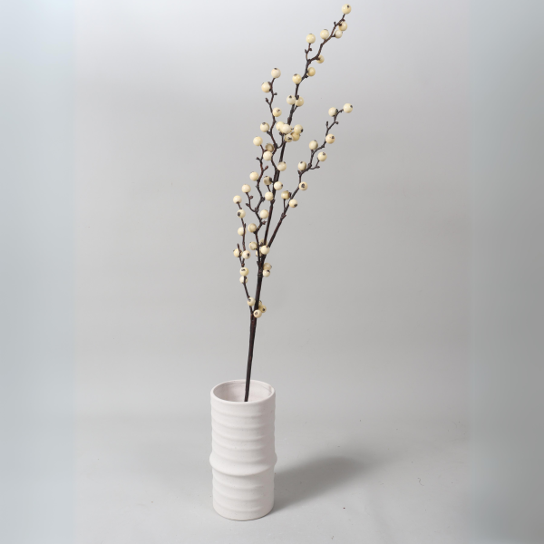 35 Inch Artificial Ilex Verticillata Branch - White