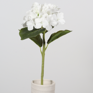 51 cm Artificial White Hydrangea Stem