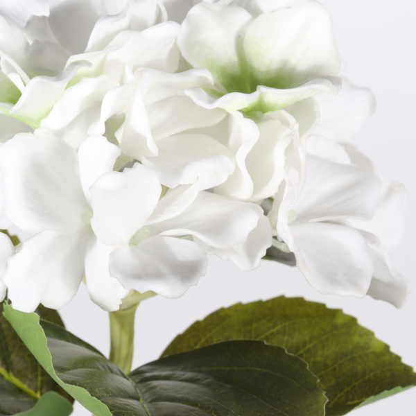 51 cm Artificial White Hydrangea Stem