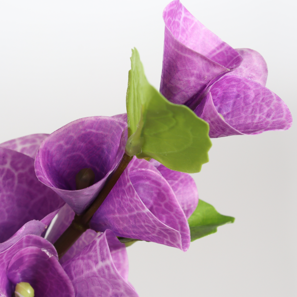 91cm Artificial Molucca Balm Single Stem Purple