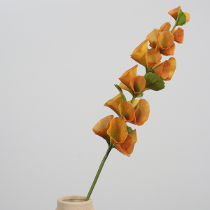 61cm Artificial Molucca Balm Single Stem Orange